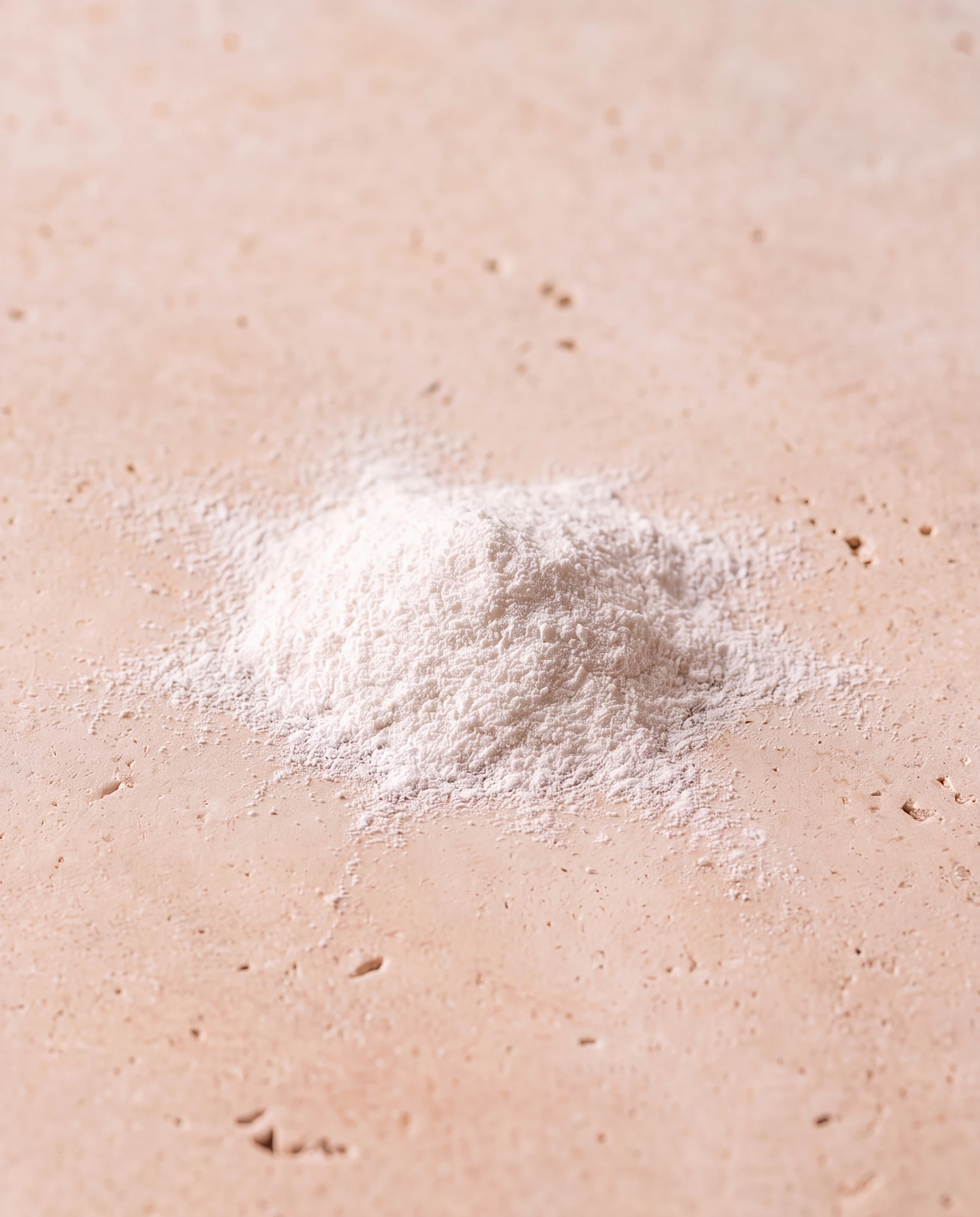 BPC-157 powder creative on a stone surface