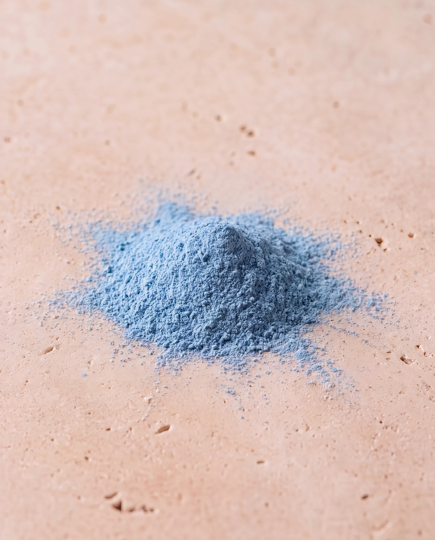 GHK-Cu powder creative on a stone surface